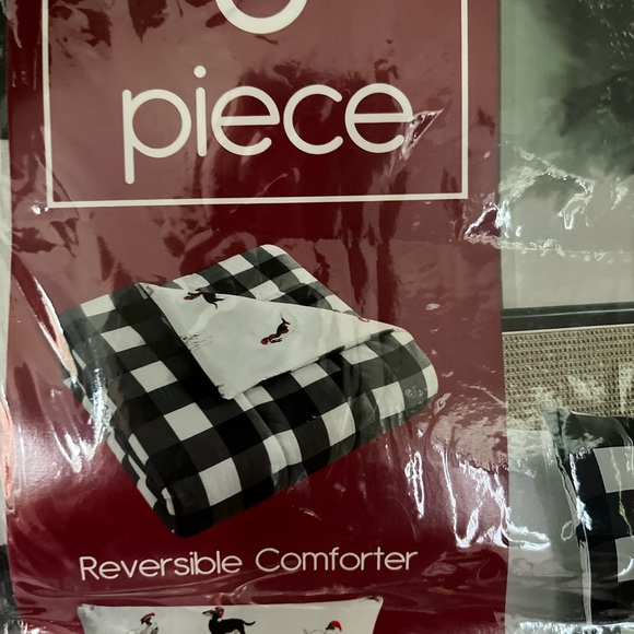 Full/queen comforter set holiday dogs reversible net great for the holidays - Picture 6 of 10